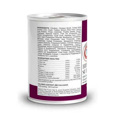 Dave's Pet Food Hip & Joint Support with Glucosamine, Chicken, Duck & Turkey Recipe Wet Dog Food 12ea/13 oz - Talis Us
