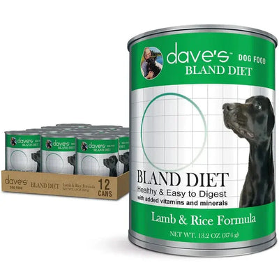 Dave's Restricted Diet Bland Lamb & Rice Dinner Canned Dog Food 12ea/13 oz - Talis Us