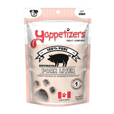 Dehydrated Pork Liver Dog Treats 3 oz - Talis Us