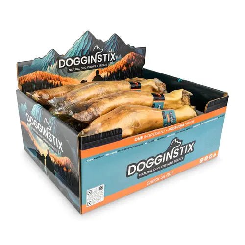Dogginstix Odor Free Beef Feet - Beef Trotter Dog Chews Case of 20 - Talis Us