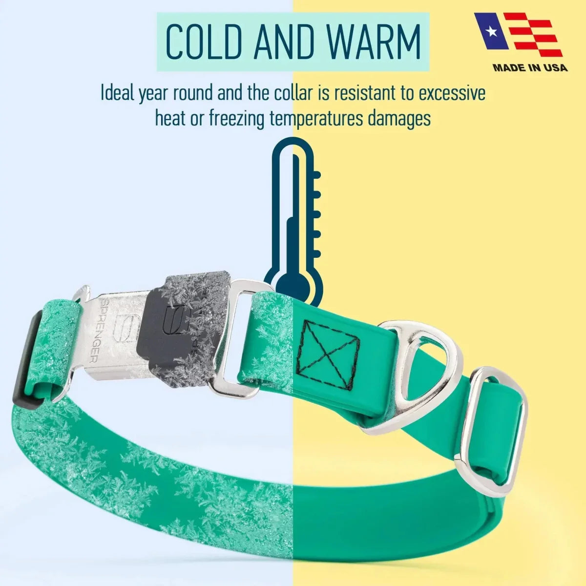 Dogline Biothane Waterproof Dog Collar with Herm Sprenger Stainless Steel Quick Release Buckle - Talis Us