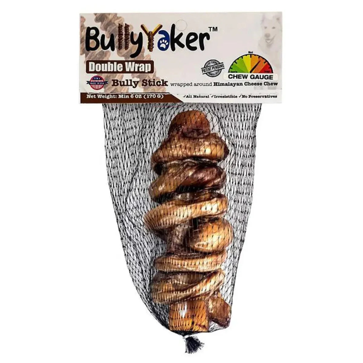 Durkha Bully Yaker Double Wrap Yak Cheese for Dogs - Talis Us