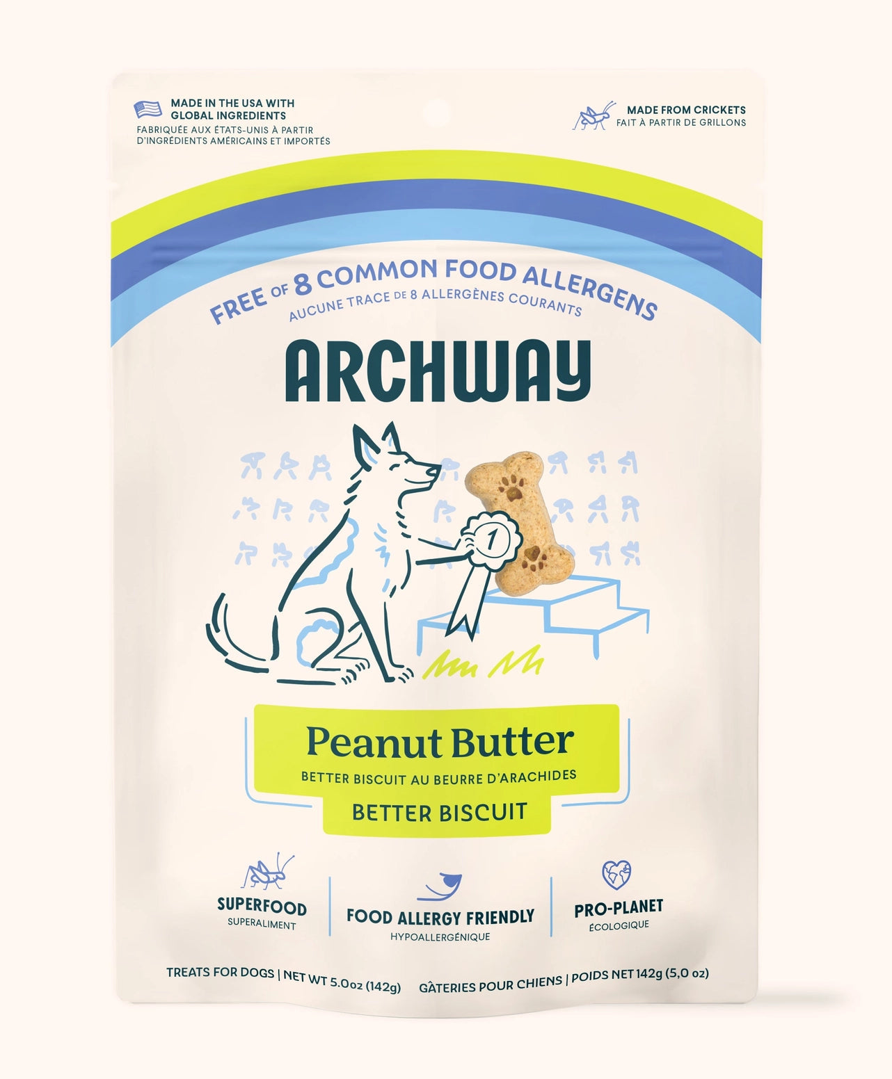 Archway Pet Peanut Butter Biscuits with Cricket Meal 5 oz Archway Pet