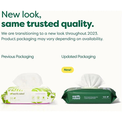 Earth Rated Dog Grooming Wipes 100ct. - Talis Us
