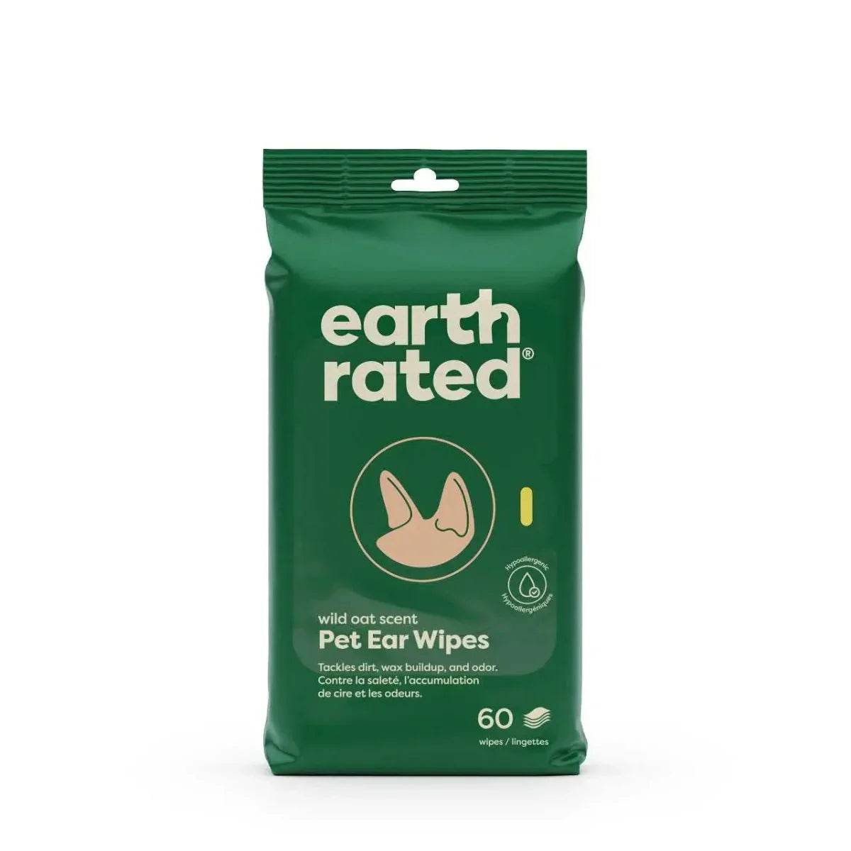 Earth Rated Pet Ear Wipes 60ct - Talis Us