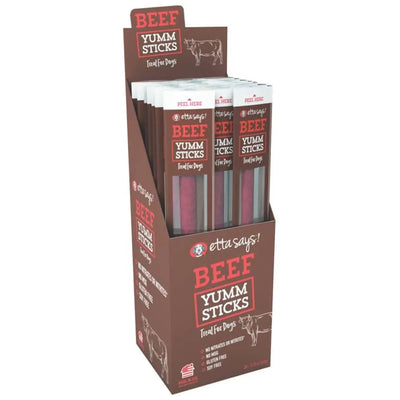 Etta Says! Yumm Sticks Dog Treats Beef, 24ea/24 ct - Talis Us