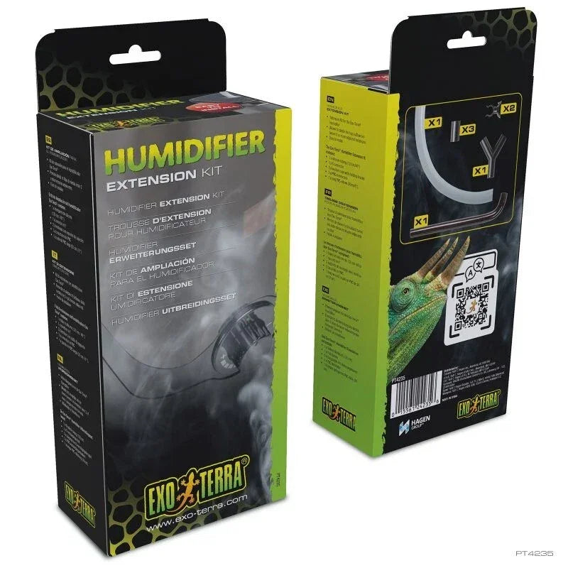 Exo Terra humidifier extension kit packaging design for enhancing reptile habitats