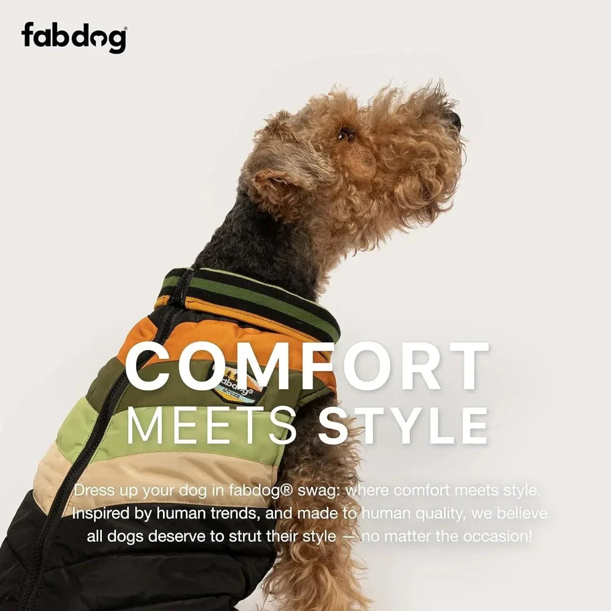 Fabdog Chevron Dog Coat - Talis Us