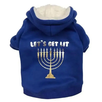 Fabdog Let's Get Lit Hanukkah Dog Hoodie - Talis Us