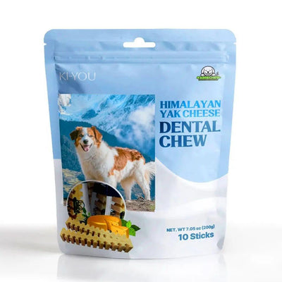 Fabrechew Himalayan Yak Cheese Chew Dental Treats for Dogs 10 Sticks - Talis Us