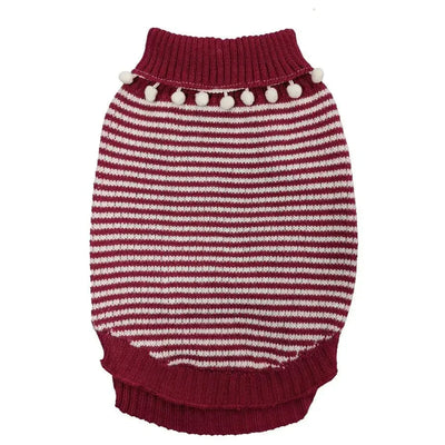 Fashion Pet Pom Pom Stripe Sweater - Talis Us