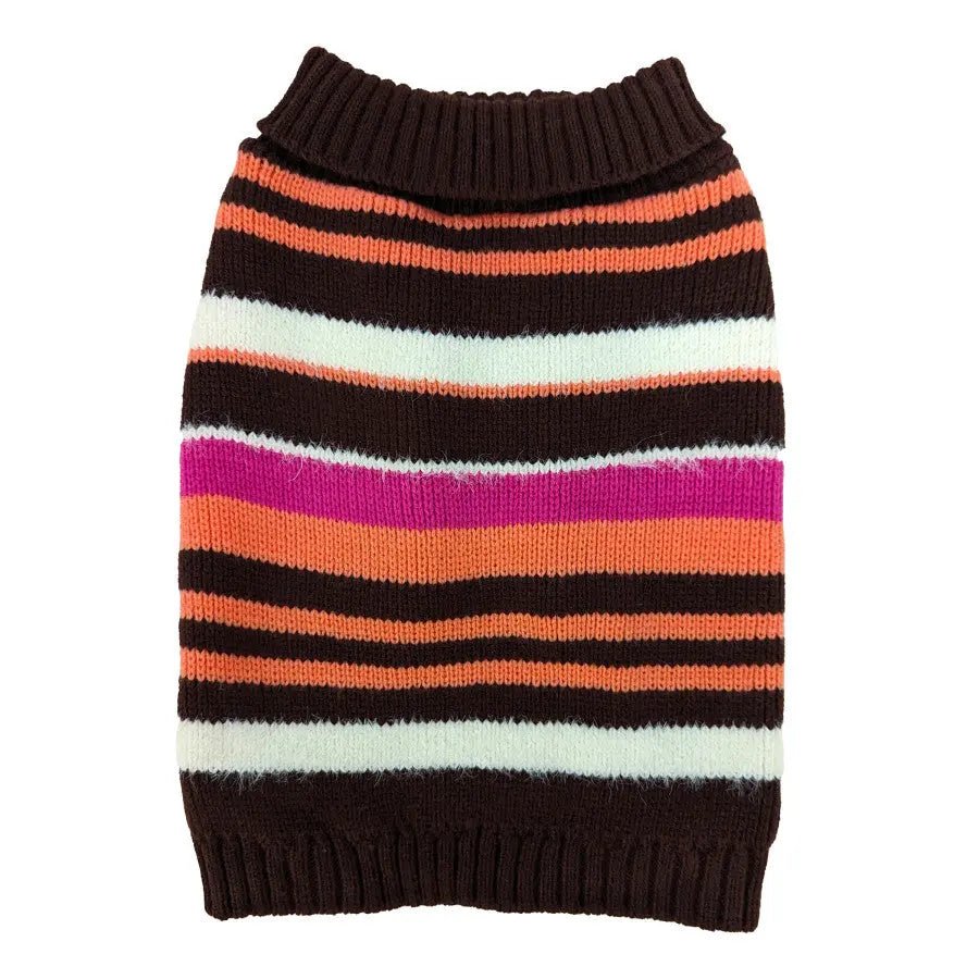 Fashion Pet Retro Stripe Sweater Plum - Talis Us