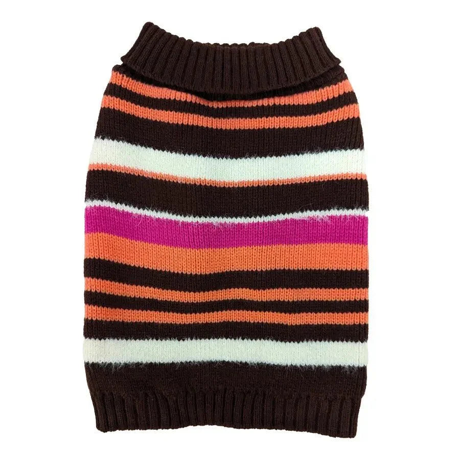 Fashion Pet Retro Stripe Sweater Plum - Talis Us