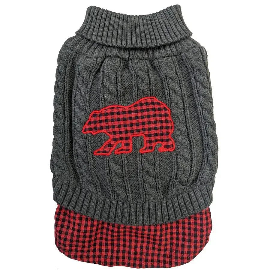 Fashion Pet Un - Tucked Plaid Sweater - Talis Us