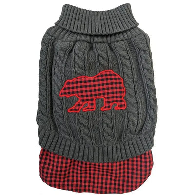 Fashion Pet Un - Tucked Plaid Sweater - Talis Us