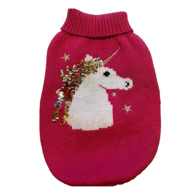 Fashon Pet Unicorn Sequin Dog Sweater - Talis Us