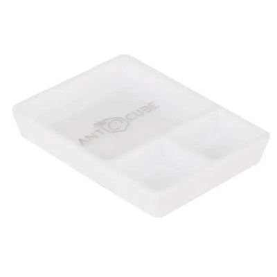 Feeding dish white rectangle - 3 compartments - Talis Us