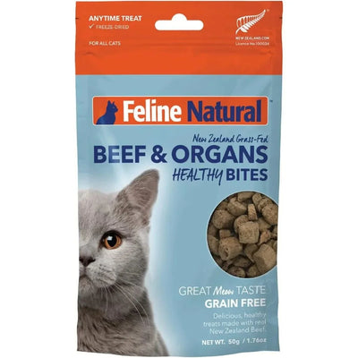 Feline Natural Beef Healthy Bites Grain - Free Freeze - Dried Cat Treats 1.76oz - Talis Us