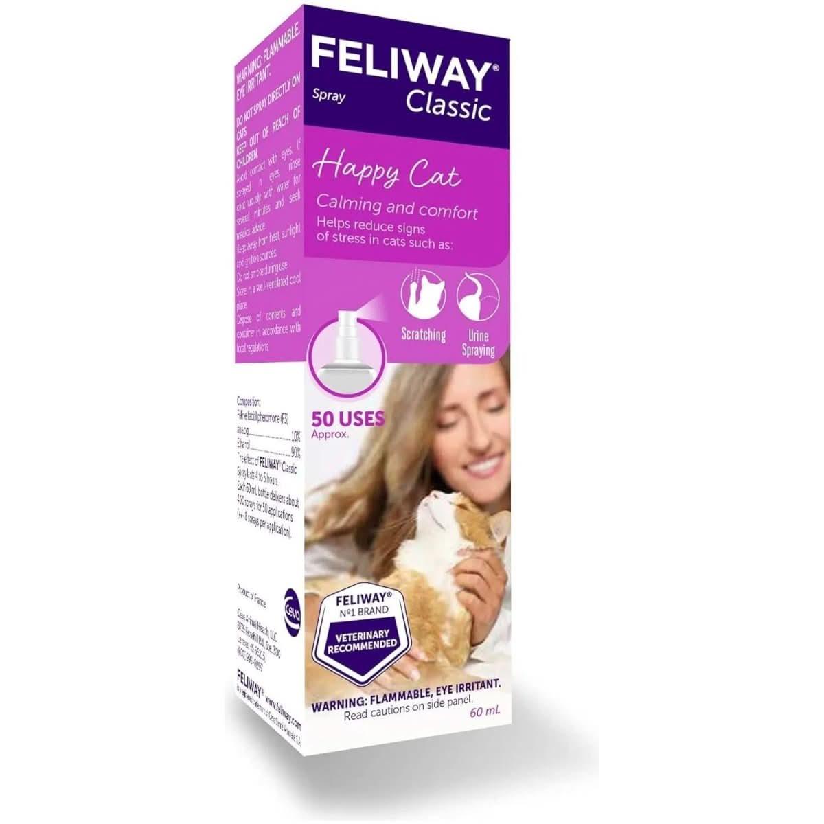 Feliway Classic Cat Calming Pheromone Spray 60 mL - Talis Us