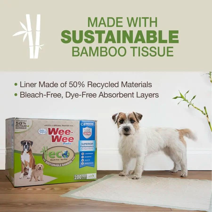 Four Paws Wee - Wee Superior Performance Eco Bamboo Dog Pee Pads - Talis Us