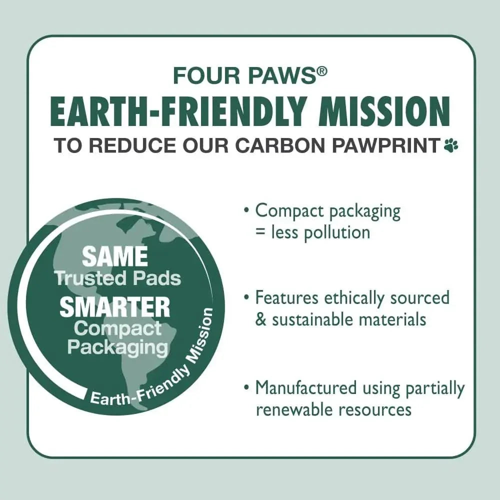 Four Paws Wee - Wee Superior Performance Gigantic Dog Pee Pads with Runoff Edge Guard 28 in X 34 in (40 ct) - Talis Us