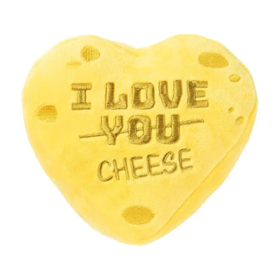 FuzzYard Cheese Heart Plush Dog Toy - Talis Us
