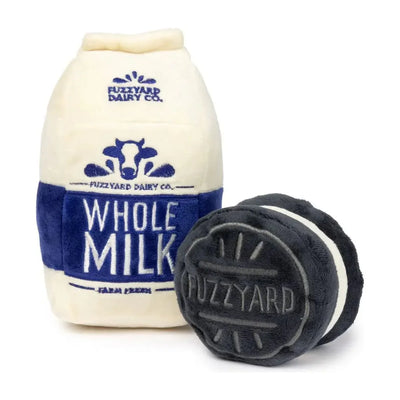 FuzzYard Milk & Cookie Plush Dog Toy 2pk - Talis Us