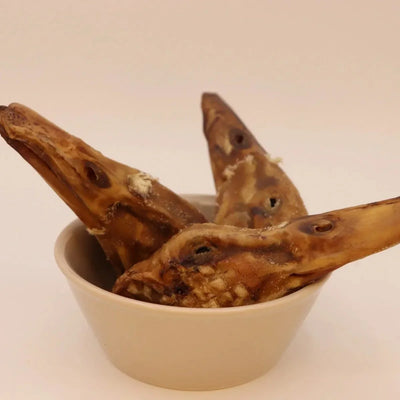 Gaines Family Farmstead Natural Duck Head Chews for Aggressive Chewers - USA Made - Talis Us