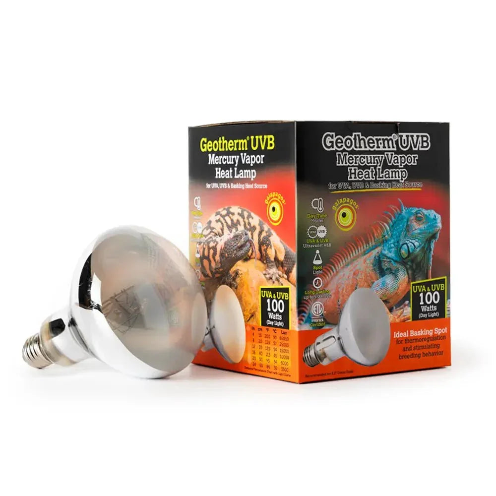 Galapagos Geotherm UVA+UVB Mercury Vapor Heat Lamp - Talis Us