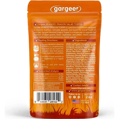Gargeer Bearded Dragon Flower Salad Mix Food Topper 2oz - Talis Us