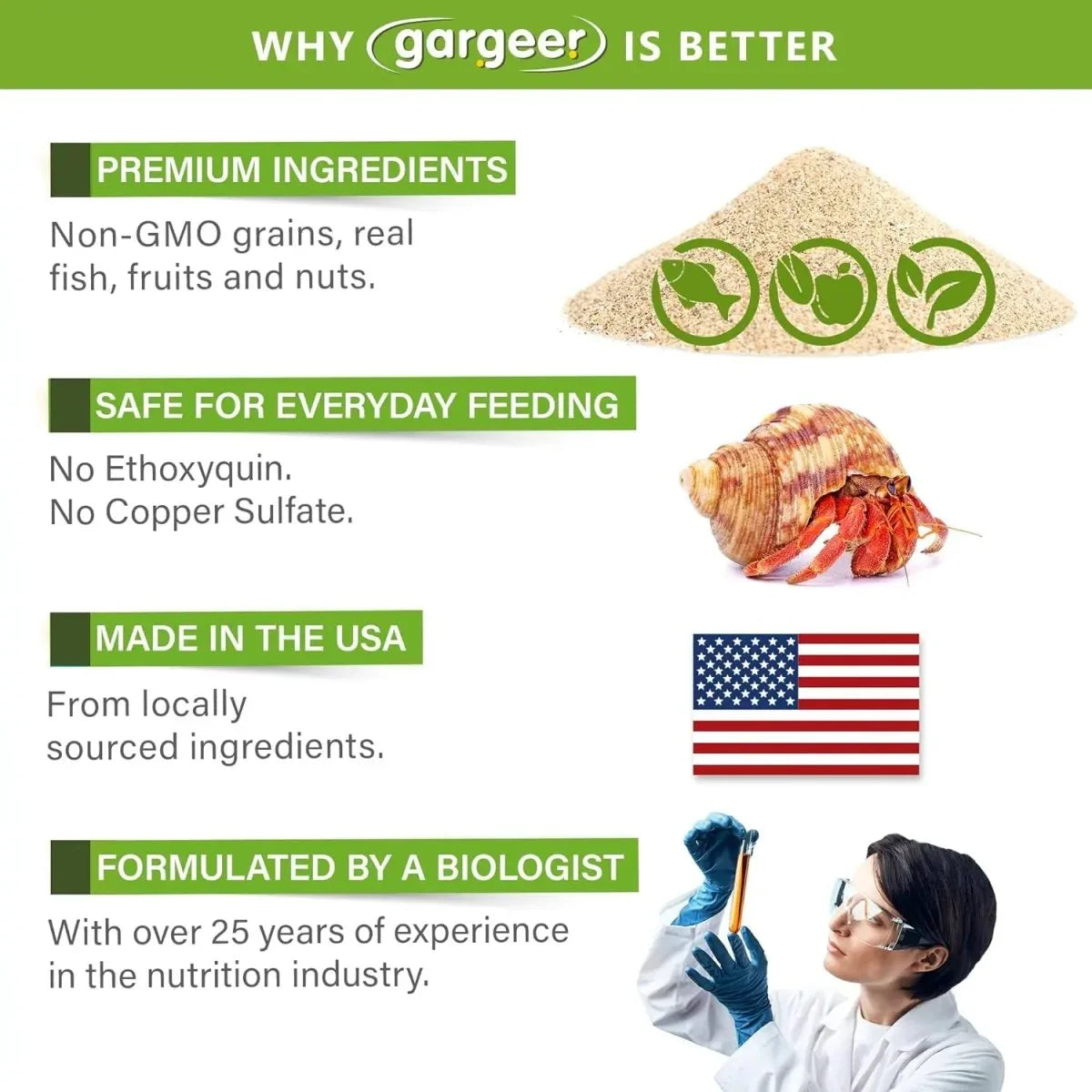 Gargeer Complete Classic Diet Hermit Crab Food 2oz - Talis Us