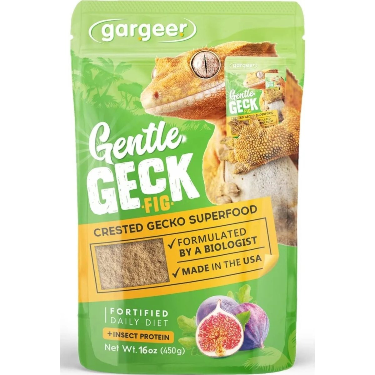 Gargeer Complete Fig & Insects Protein Crested Gecko Food - Talis Us