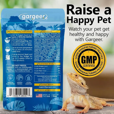 Gargeer Complete Gel Diet Bearded Dragon Food - Talis Us