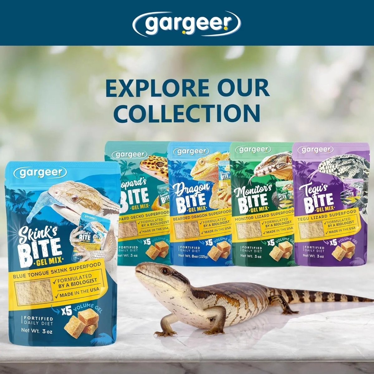 Gargeer Complete Gel Diet Blue Tongue Skink Food 3oz - Talis Us