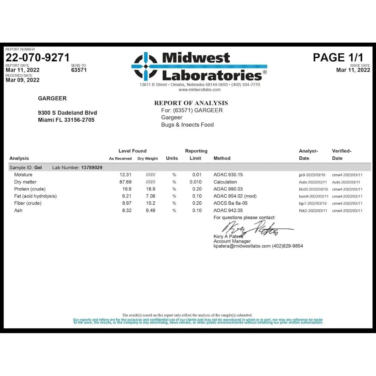 Gargeer Complete Gel Diet for Bugs and Insects for Roaches, Worms, and Crickets - Talis Us