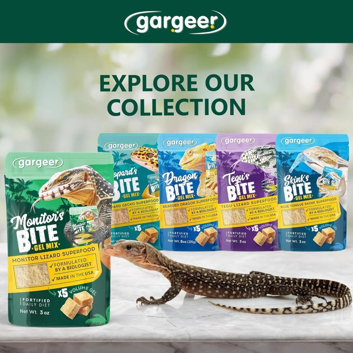 Gargeer Complete Gel Diet Monitor Lizard Food 3oz - Talis Us