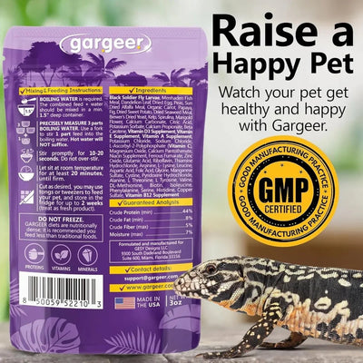 Gargeer Complete Gel Diet Tegu Lizard Food 3oz - Talis Us