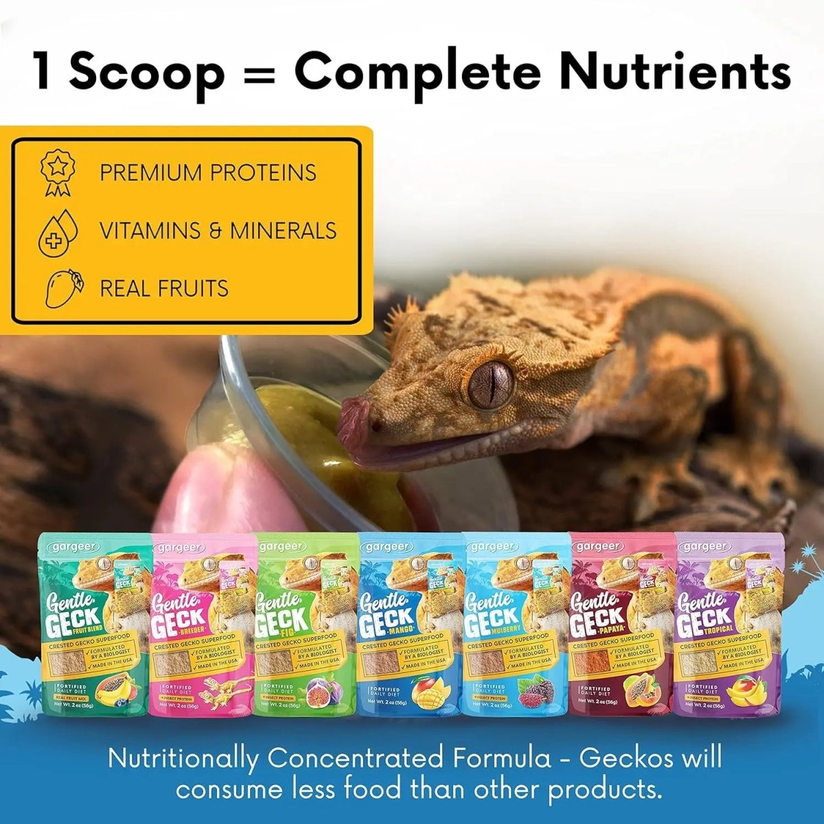 Gargeer Complete Mango Crested Gecko Food - Talis Us