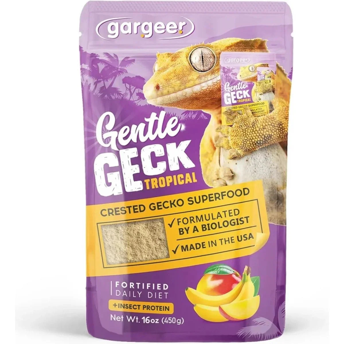 Gargeer Complete Tropical & Insects Protein Diet Crested Gecko Food - Talis Us