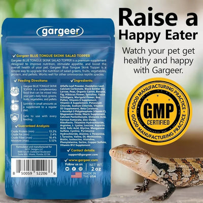Gargeer Flower Salad Mix Blue Tongue Skink Food Topper 2oz - Talis Us