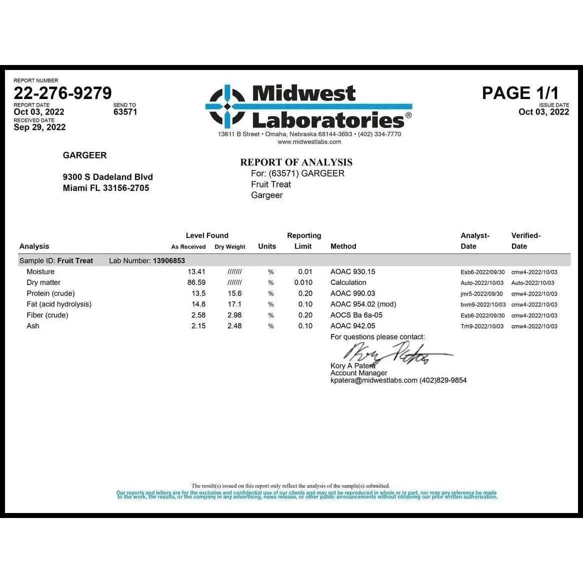 Gargeer Fruit & Nuts Hermit Crab Treats 2oz - Talis Us