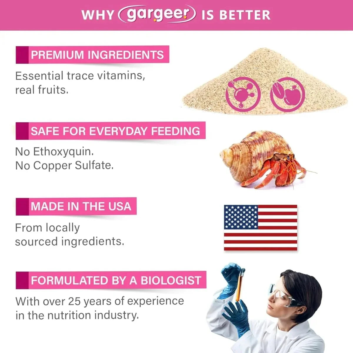 Gargeer Hermit Crab Multi - Vitamin Supplement 4oz - Talis Us