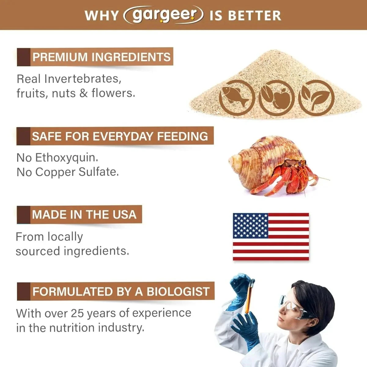 Gargeer Protein Hermit Crab Treat - Talis Us