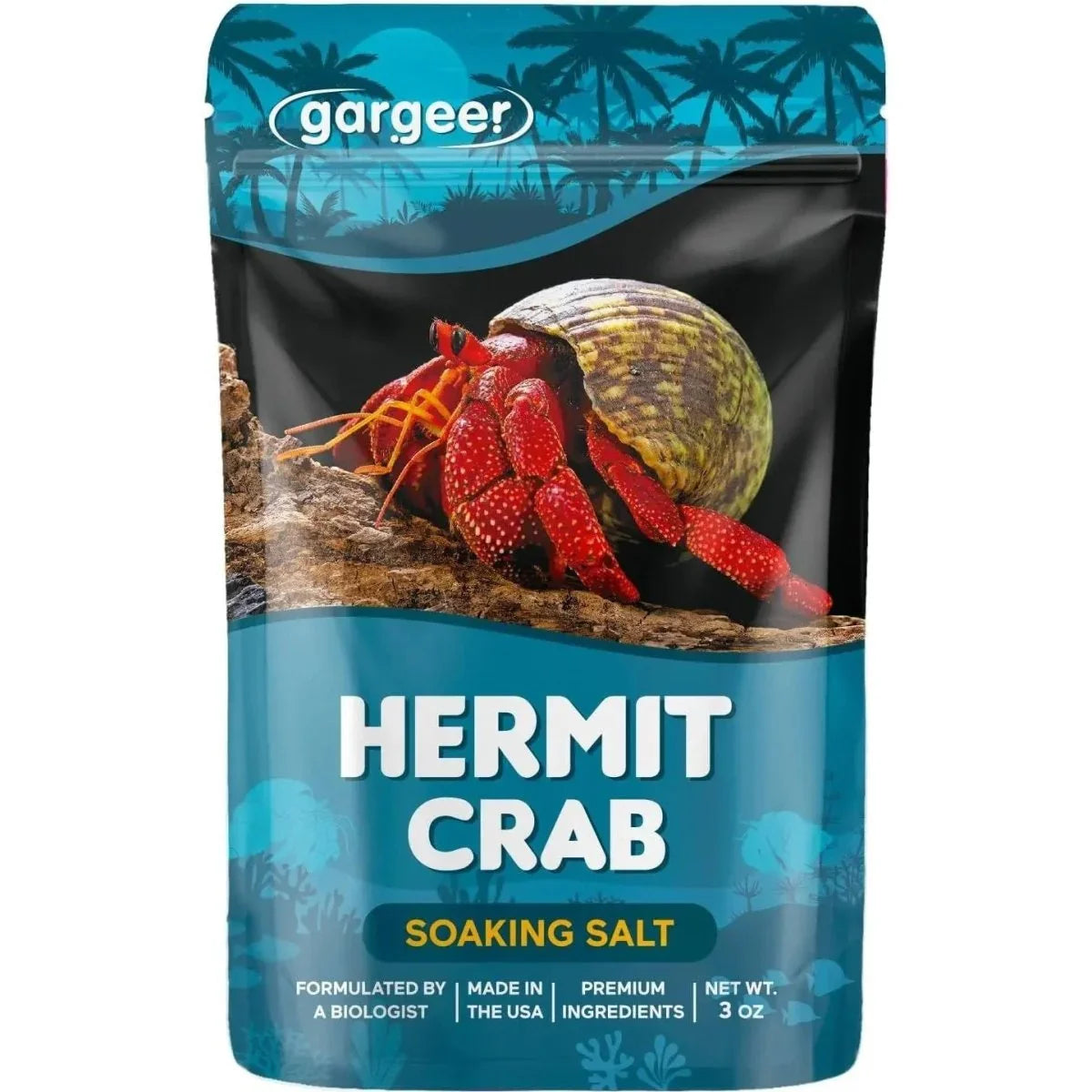Gargeer Soaking Salt Hermit Crab Supplement 3 oz - Talis Us