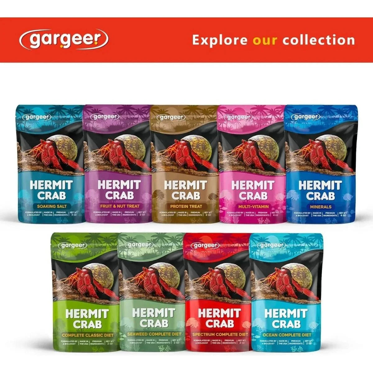 Gargeer Spectrum Complete Hermit Crab Food 2oz - Talis Us