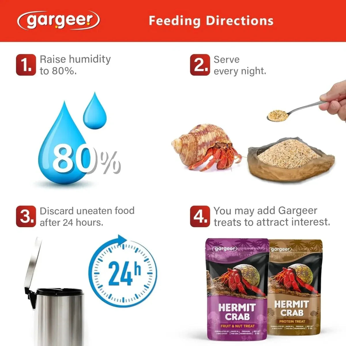 Gargeer Spectrum Complete Hermit Crab Food 2oz - Talis Us