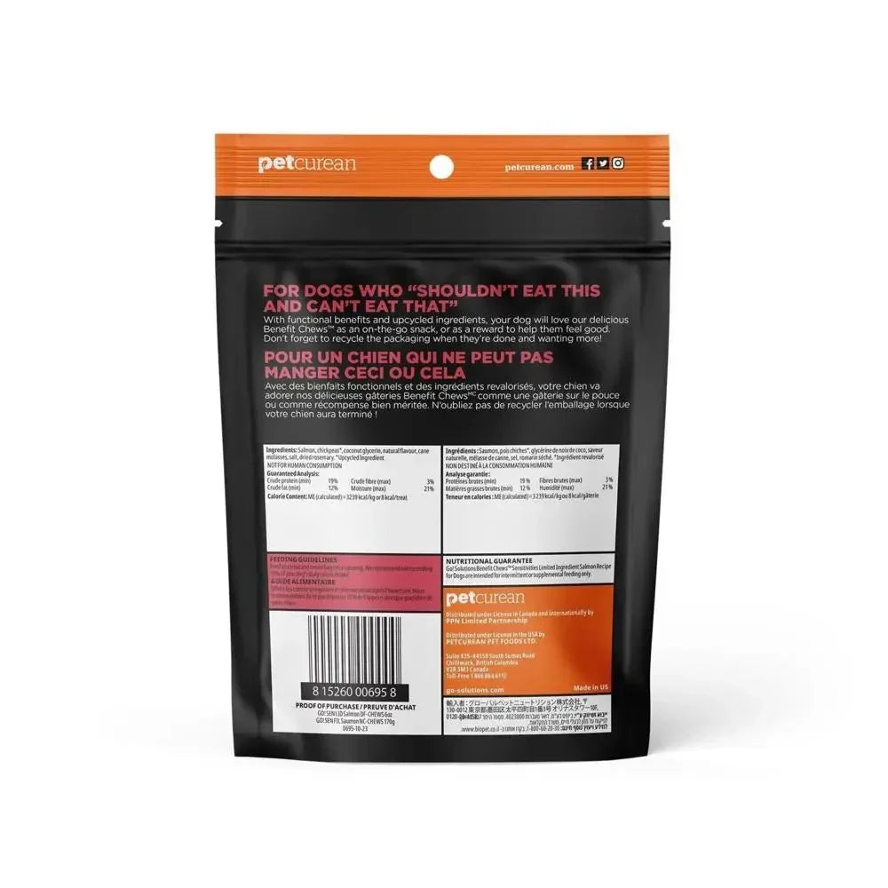 Go! Sensitivities Limited Ingredient Salmon Recipe Soft & Chewy Dog Treats 6oz - Talis Us