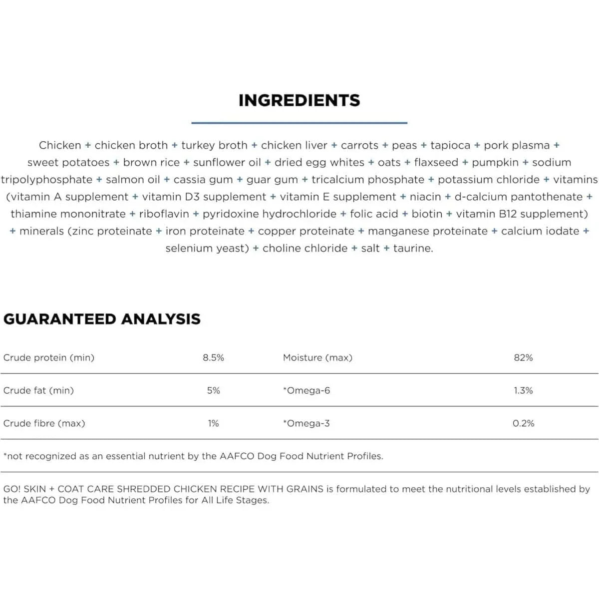 Go! Solutions Skin + Coat Care Shredded Chicken Dog Food 12ea/12.5 oz - Talis Us