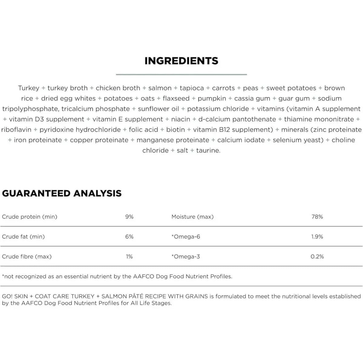 Go! Solutions Skin + Coat Care Turkey & Salmon Pate Dog Food 12ea/12.5 oz - Talis Us