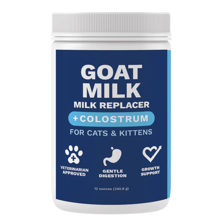 Under the Weather Goat Milk Replacer for Kittens with colostrum for gentle digestion and growth support